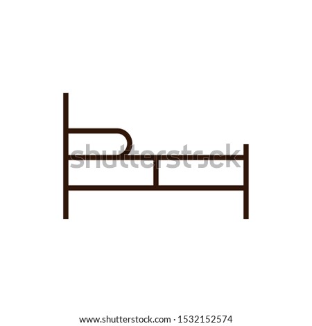 Bed design. seat furniture interior home comfortable style and object theme. Vector illustration.