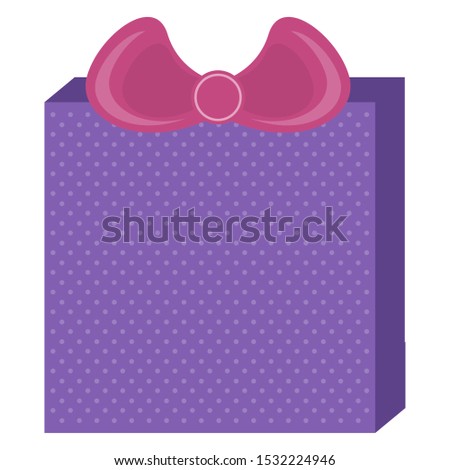 Isolated birthday present icon over a white background - Vector