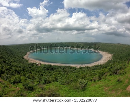 Lonar Metroitic Impact Crater. It is world's 2nd largest metroitic impact crater. 
