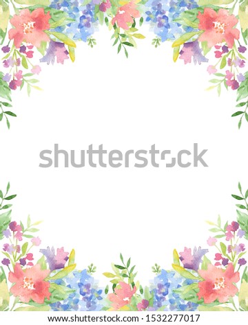 Flowers clip art for wedding invitation or greeting cards