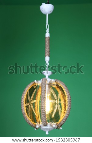 modern accessory lamp chandeliers on green background make a difference in decoration
