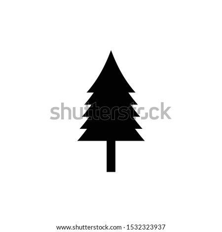 Pine tree icon vector illustration. Christmas icon