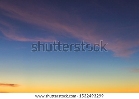 morning sky with colorful sunrise