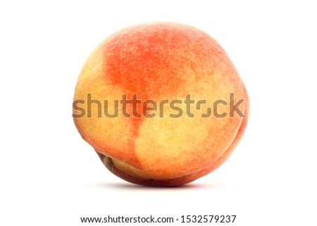 Peaches isolated on white background. - Image
