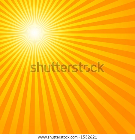 The hot summer sun