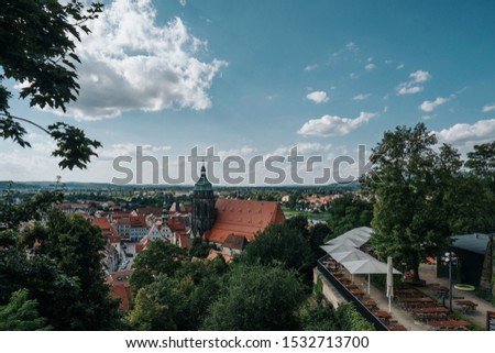 view over pirna germany cityscape