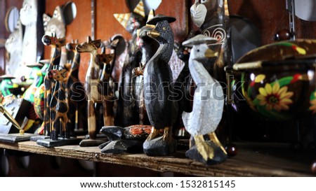 Indonesian children's traditional toys made of wood