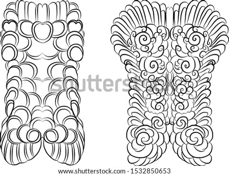 Traditional Japanese tattoo background pattern for printing design.Chinese tattoo.Korean background for tattoo style.