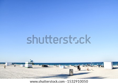 view of the beach in miami florida, photo as a background , Beautiful digital image