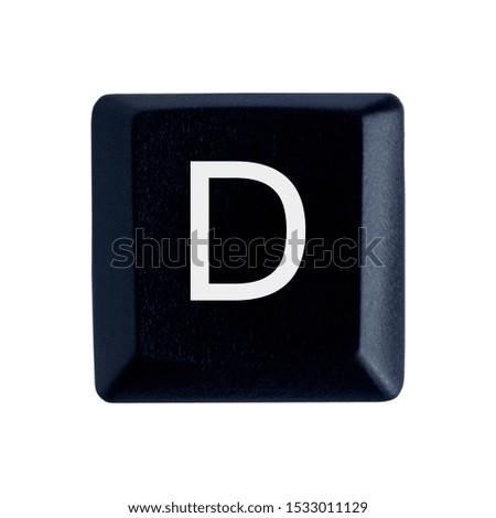 The letter D on the English keyboard.