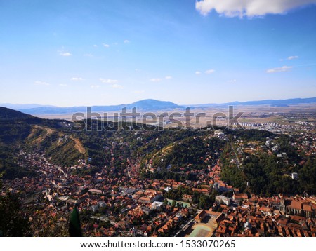 Tampa peak, Brasov, Romania. This is Brasov City seen from the top of the mountain
