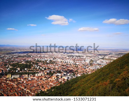 Tampa peak, Brasov, Romania. This is Brasov City seen from the top of the mountain