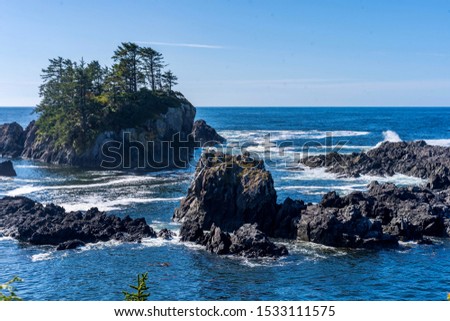 Pure beauty awaits visitors to the Wild Pacific Trail in Ucluelet, British Columbia, Canada. This trail near Tofino attracts hikers and photographers who enjoy the unparalleled scenery of coastline