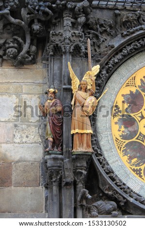 Statues of Prague Astronomical Clock, Czech Republic