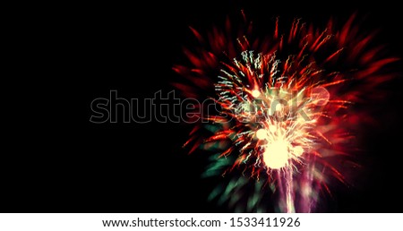 Fireworks Stock Image In Black Background