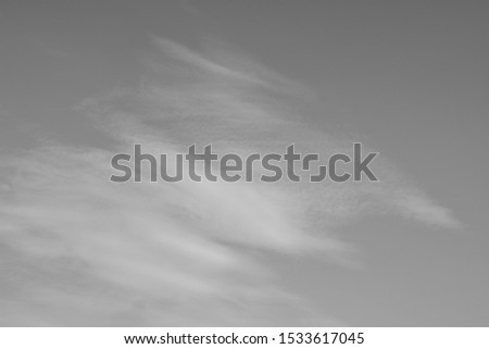 Black sky with white clouds. Beautiful sky background and wallpaper. 