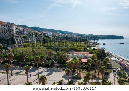 Italy Calabria Tropea town beach Royalty-Free Stock Photo #1533896117