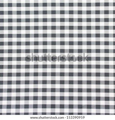 black and white checkered fabric closeup , tablecloth texture