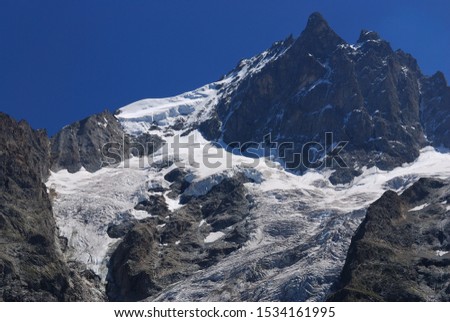 The Mont Blanc massif, Haute Savoie, France