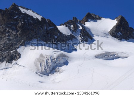 The Mont Blanc massif, Haute Savoie, France