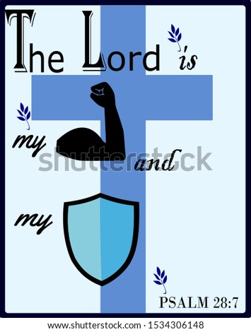 bible scripture vector illustration from the book of Psalms