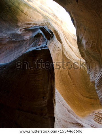 canyon wall detail, bull valley gorge