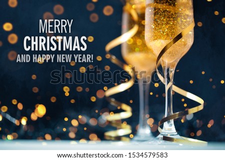 Happy New Year. Christmas and New Year holidays background with copy space.