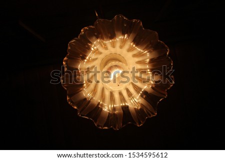 The picture of the chandelier from below.