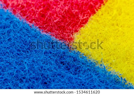 colorful sponges for washing dishes