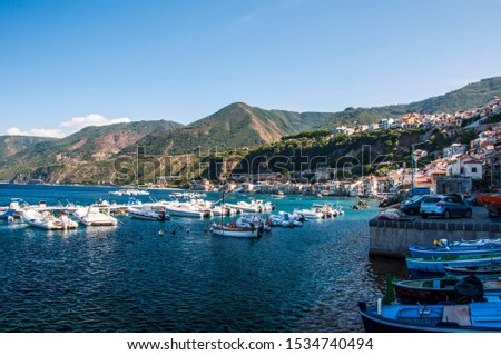 Italy Calabria region Scilla town Tyrrhenian sea Royalty-Free Stock Photo #1534740494
