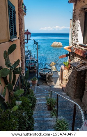 Italy Calabria region Scilla town Tyrrhenian sea Royalty-Free Stock Photo #1534740497