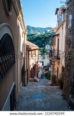Italy Calabria region Scilla town Tyrrhenian sea Royalty-Free Stock Photo #1534740599