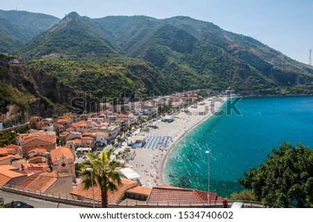 Italy Calabria region Scilla town Tyrrhenian sea Royalty-Free Stock Photo #1534740602
