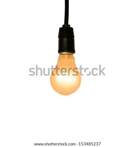 Lamp on white background