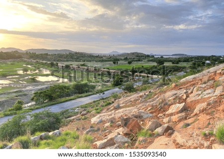 picture of a landscape view from a hill