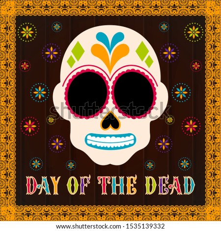 Day of the dead poster - Vector illustration