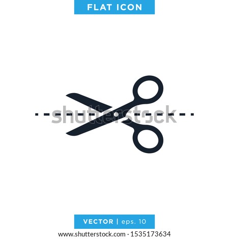Scissors Icon Vector Design Template