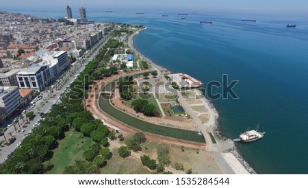 The iskenderun city  aerial view  Royalty-Free Stock Photo #1535284544