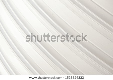 Close-up of white corrugated roller-shutter door