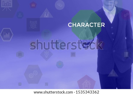 CHARACTER - technology and business concept