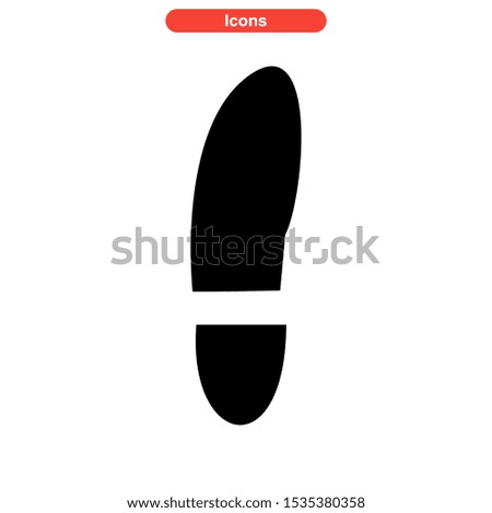 footprint icon isolated sign symbol vector illustration - high quality black style vector icons
