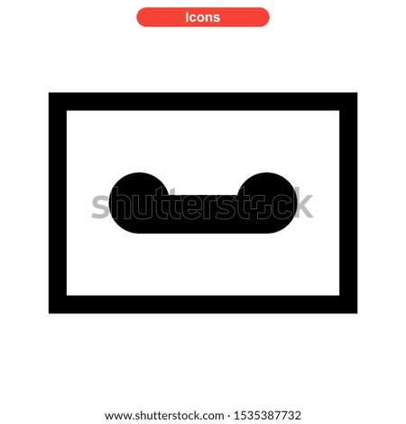 record icon isolated sign symbol vector illustration - high quality black style vector icons
