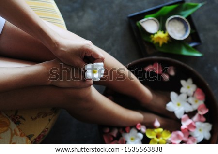 Thai massage Salon  and environment Stock Photo. Beautiful spa composition on massage table in wellness center stock photo
Thailand, Alternative Therapy, Aromatherapy, Beauty, Body Care