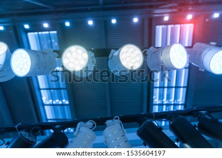 LED Light on mall roof