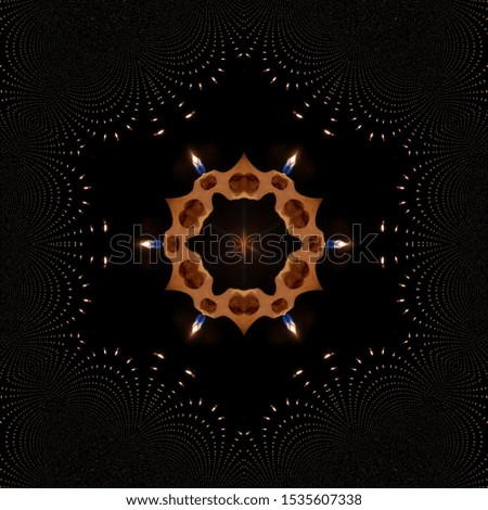 kaleidoscope Edit With Night Candles