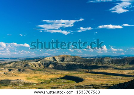 Bureau of Land Management, Wild Horse Range, Rock Springs Wyoming Royalty-Free Stock Photo #1535787563