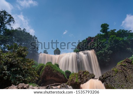 Discovery waterfall in Dalat city, vietnam. Photo used advertising travel, marketing idea, design and more