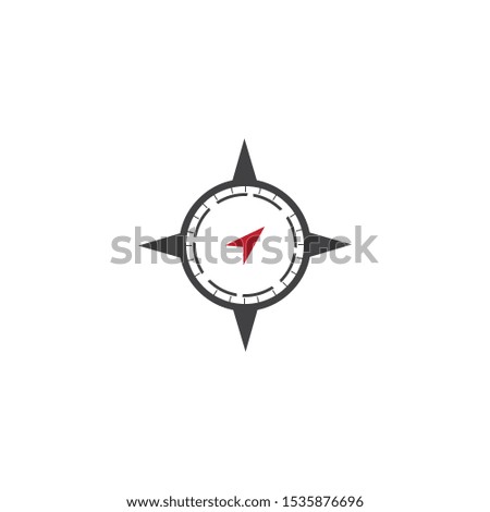 Wind Direction Logo Template Design Vector, Emblem, Design
