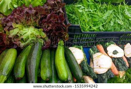 photo of fresh vegetables on market