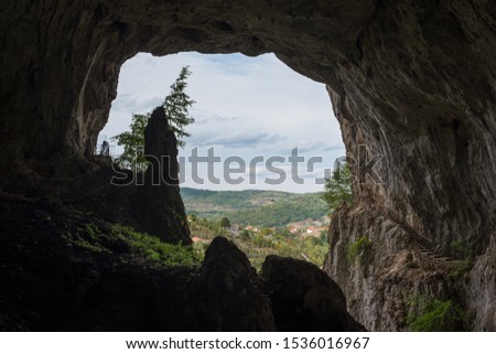 Potpecka pecina, Potpec, Serbia, entrance of the cave shaped as an elephant